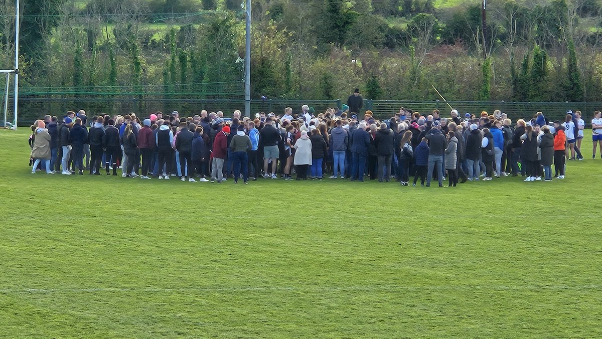 The whole parish is on the pitch. #roslgfa #CountyChampions #LadiesFirst