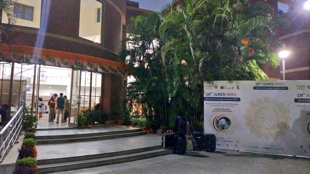 AayushiMalh0tra's tweet photo. Back at the university for International Union of Anthropology and Ethnological Sciences (IUAES)-World Anthropology Congress 2023 happening in India this time. 
Looking forward to all the exciting panels and conversations.
#IUAES2023
@iuaes2023 @WAU_org https://t.co/vr3cPnMqrh