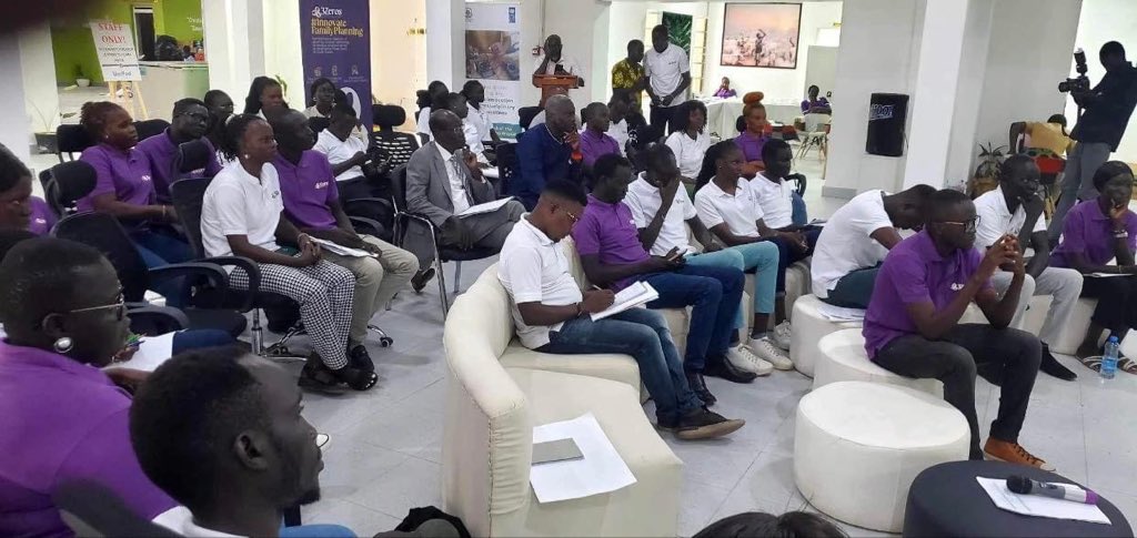 JohnAkec's tweet photo. INNOVATIVE FAMILY PLANNING WORKSHOP @ UNiPod at UoJ
Supported and organized by UNFPA in collaboration with several civil society organizations and SMEs Friday last week 6th October. I was privileged to participate in the closing.
Credit: William Ror Jr https://t.co/OSN5iLETKU