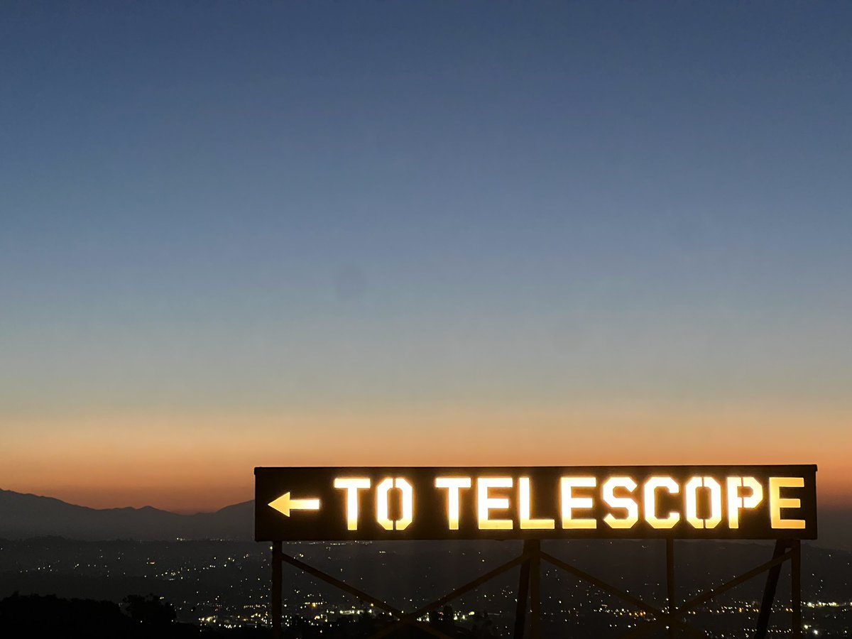 jaredhead's tweet photo. Helping out at @GriffithObserv for the livestream of the partial solar eclipse right now! Watch it live here: https://t.co/4E61ESzF2s https://t.co/sPv9n2grQK