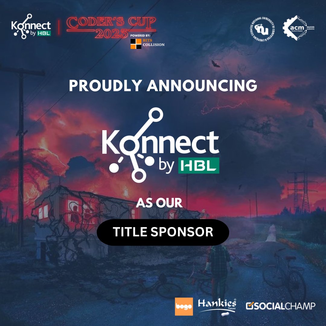 acmnuceskhi's tweet photo. We are thrilled to introduce our prestigious Title Sponsor for this year's Coder's Cup – @KonnectbyHBL! https://t.co/EdVTdG3Xp5