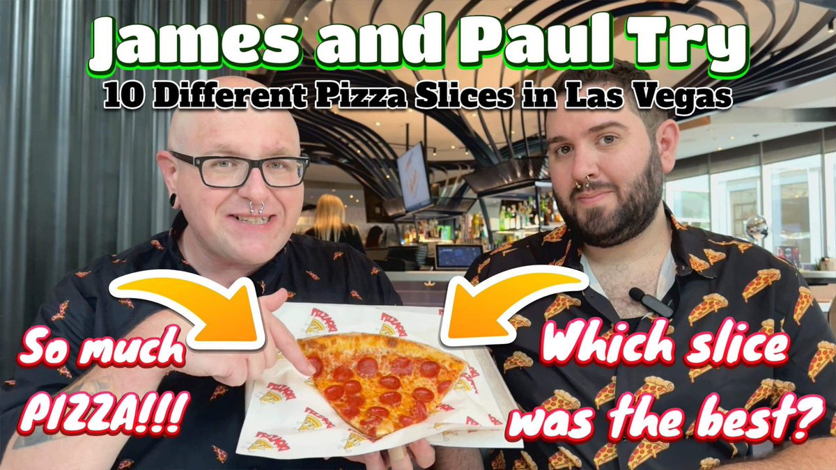 JAPTIA's tweet photo. We tried 10 different pizza slices in Las Vegas! Who served up the best? Click the link below to find out!

#LasVegas #pizza #YouTube 

https://t.co/UmQdfVj9hk https://t.co/UA8h7l4FSl