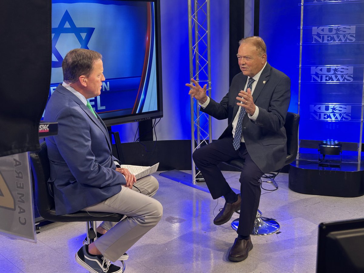 In studio at KUSI News to discuss the war on Israel one week after the Hamas attacks.