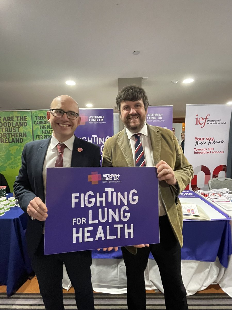 asthmalungni's tweet photo. Thank you to the DUP members in Local Government who took time out to discuss respiratory health and clean air with our NI policy team at #DUP23 https://t.co/aPDeNq4OrX