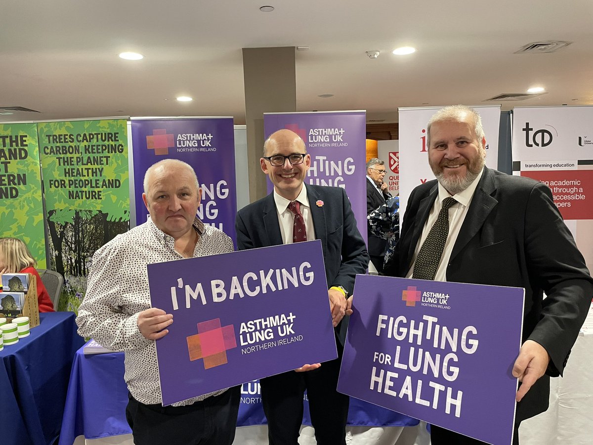 asthmalungni's tweet photo. Thank you to the DUP members in Local Government who took time out to discuss respiratory health and clean air with our NI policy team at #DUP23 https://t.co/aPDeNq4OrX