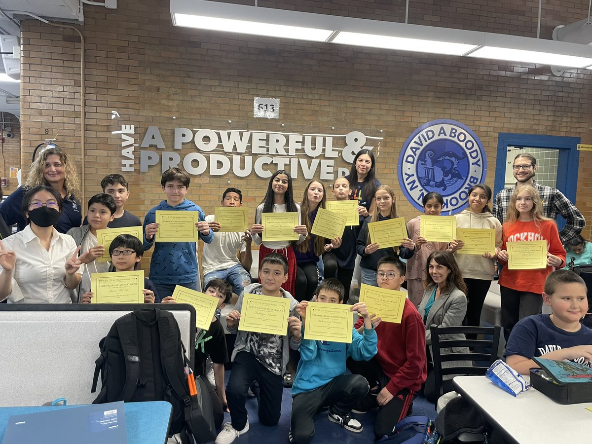 DomDangeloNYC's tweet photo. Yesterday we celebrated over 90 MLL “testing out” of services! Congratulations to all of my students on their hard work! They truly are Rock Stars! #BoodyStudentsAreRockStarStudents #BoodyCastle #powerfulandproductiveday @DOEChancellor @D21_Community @NYCSchools https://t.co/MWDJ7opgke