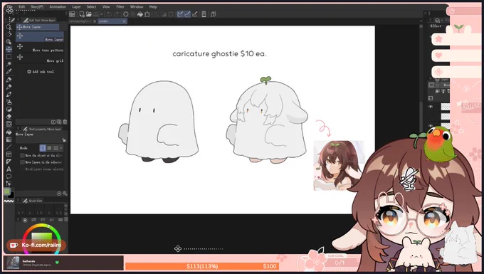 caricature ghostie for $10, only available til stream ends.
more info: https://t.co/ksCDwAvK4r 