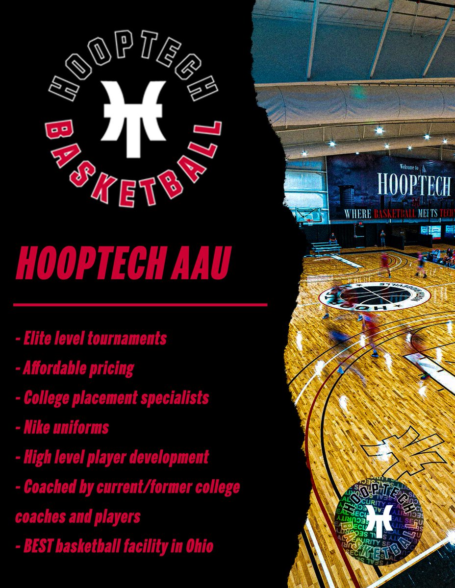 Any 17U/2025, 16U/2026 or 15U/2027 interested in attending our workout/tryout next weekend please DM or email me! High level hoops, elite coaching staff and affordable pricing. 
@hooptechaau 
Dzuchak@hooptech.com