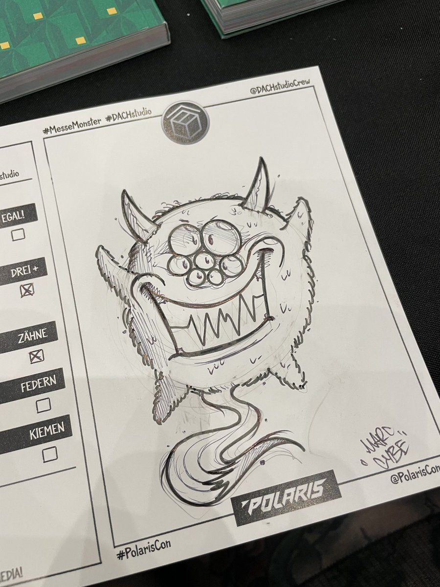 tabii_toasty's tweet image. Mein #messemonster von der #PolarisCon. Gibts beim #DACHstudio. 

Hat @cybirds gezaubert ❤️