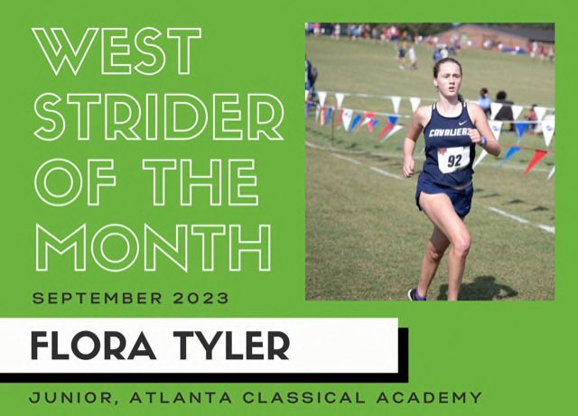 weststride's tweet photo. West Strider of the Month! 👟

Click the link below to learn more about these two amazing High School Striders, Flora Tyler of Atlanta Classical Academy and Zach Patell of Milton High School. Congrats runners! 🎉💚👟

https://t.co/KJNtOECGab https://t.co/XWSOnizdM7