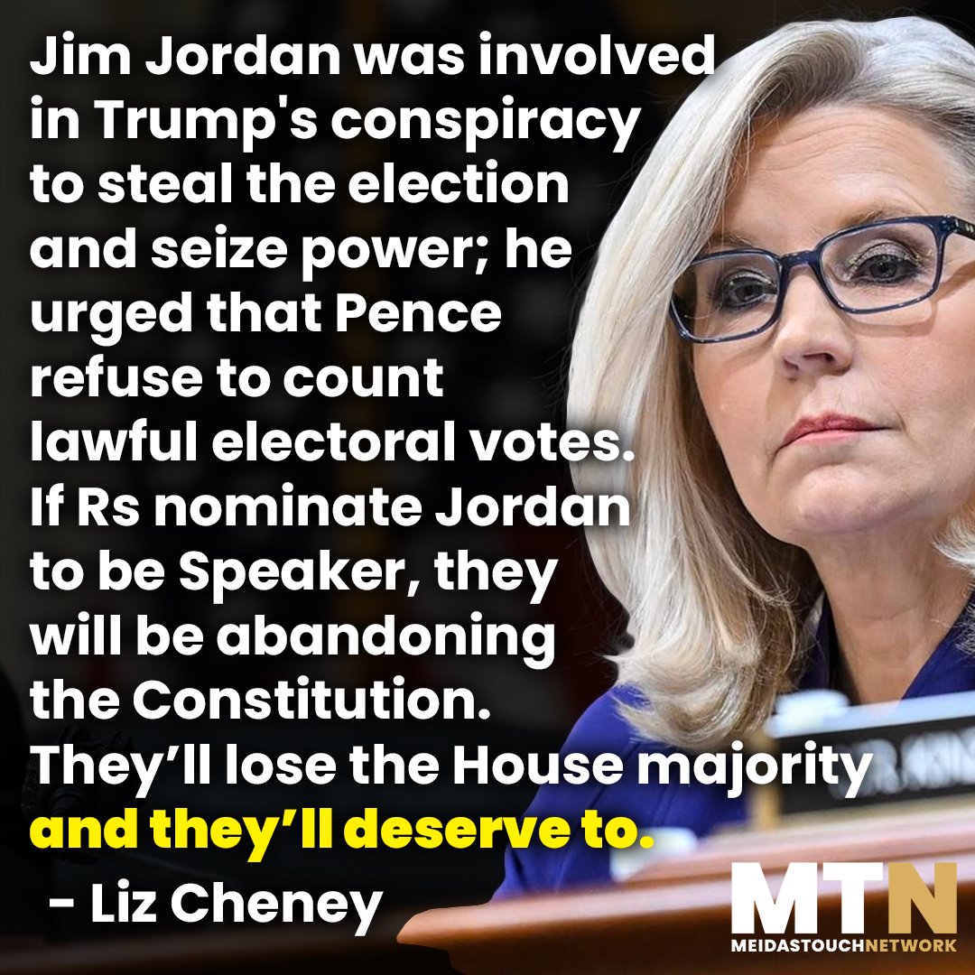 Liz Cheney said it perfectly.