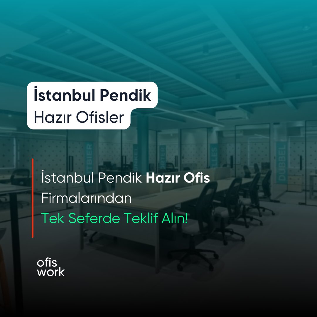 🏢🌆 Pendik, İstanbul Hazır Ofisler: İş Dünyasına Yeni Kapılar Aralayın! 💼🗝

İşinizi Pendik'in zarif atmosferiyle birleştirin ve "ofis.work" fırsatlarıyla tanışmak için hazır olun!   
🏙️

#pedikhazırofis #ofiswork #hazırofis #istanbulhazırofis