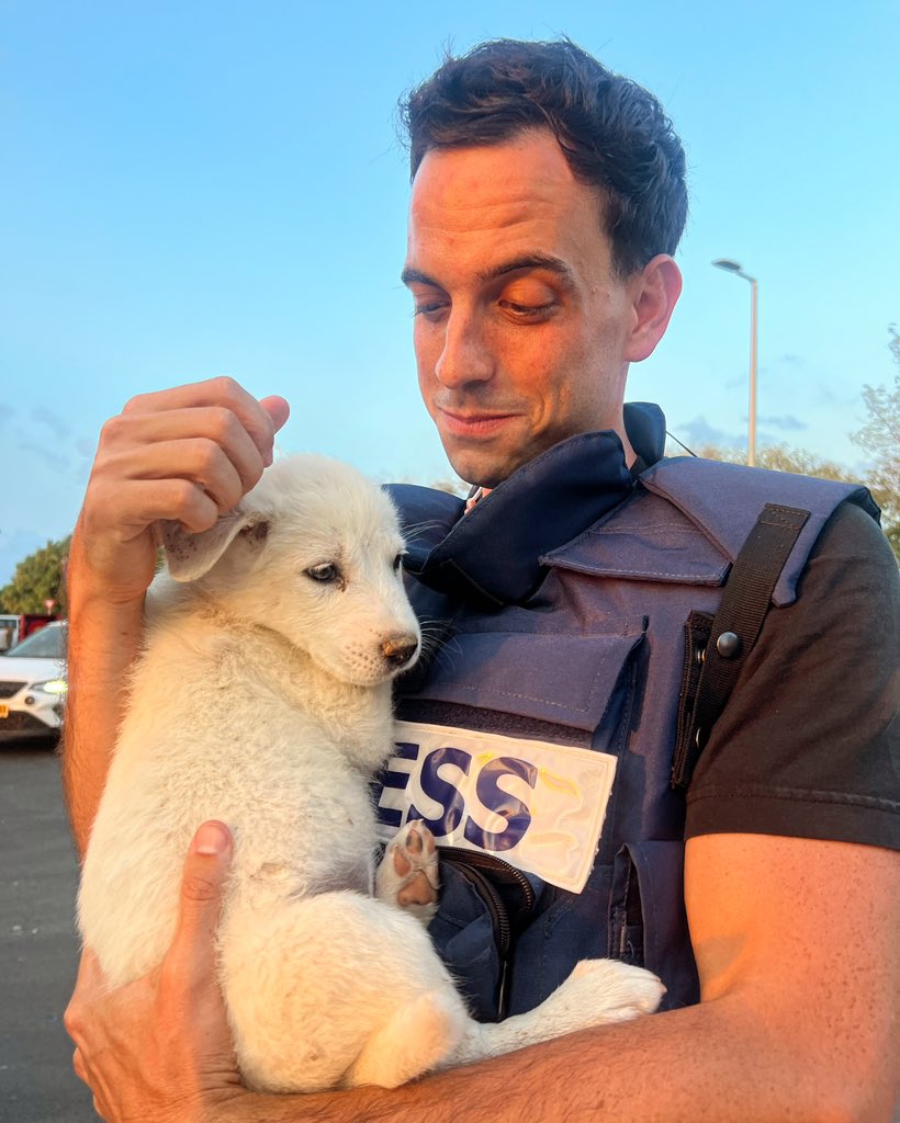 TreyYingst's tweet photo. Soldiers rescued this sweet puppy from a community along the Gaza border. They say his owners were killed by militants over the weekend.
https://t.co/FZCUgxcomb https://t.co/C3jXvEjDTc