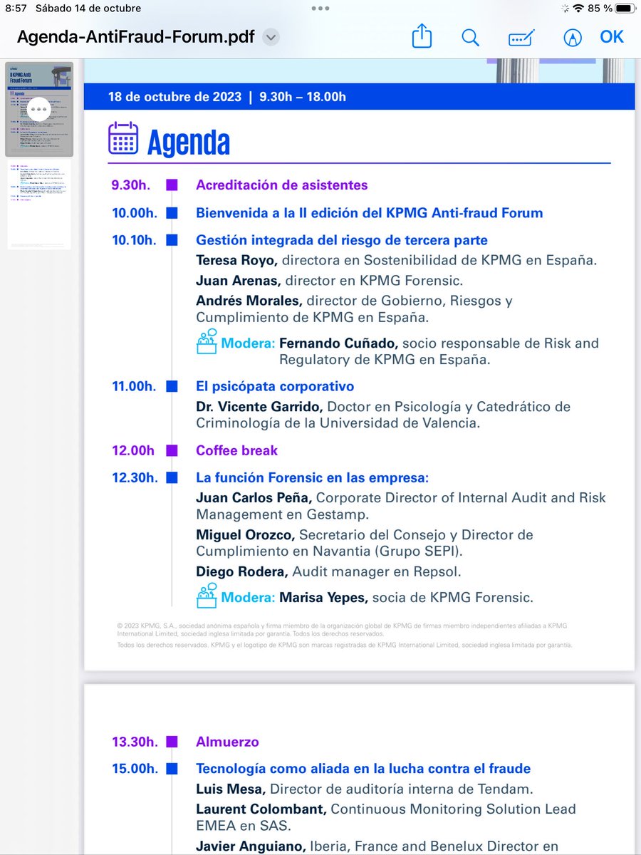 Vicente Garrido (@martyrium2014) on Twitter photo Los interesados en Criminología & Fraude empresarial: Este miércoles participo en estas jornadas, entrada libre hasta llenar aforo Los interesados en Criminología & Fraude empresarial: Este miércoles participo en estas jornadas, entrada libre hasta llenar aforo