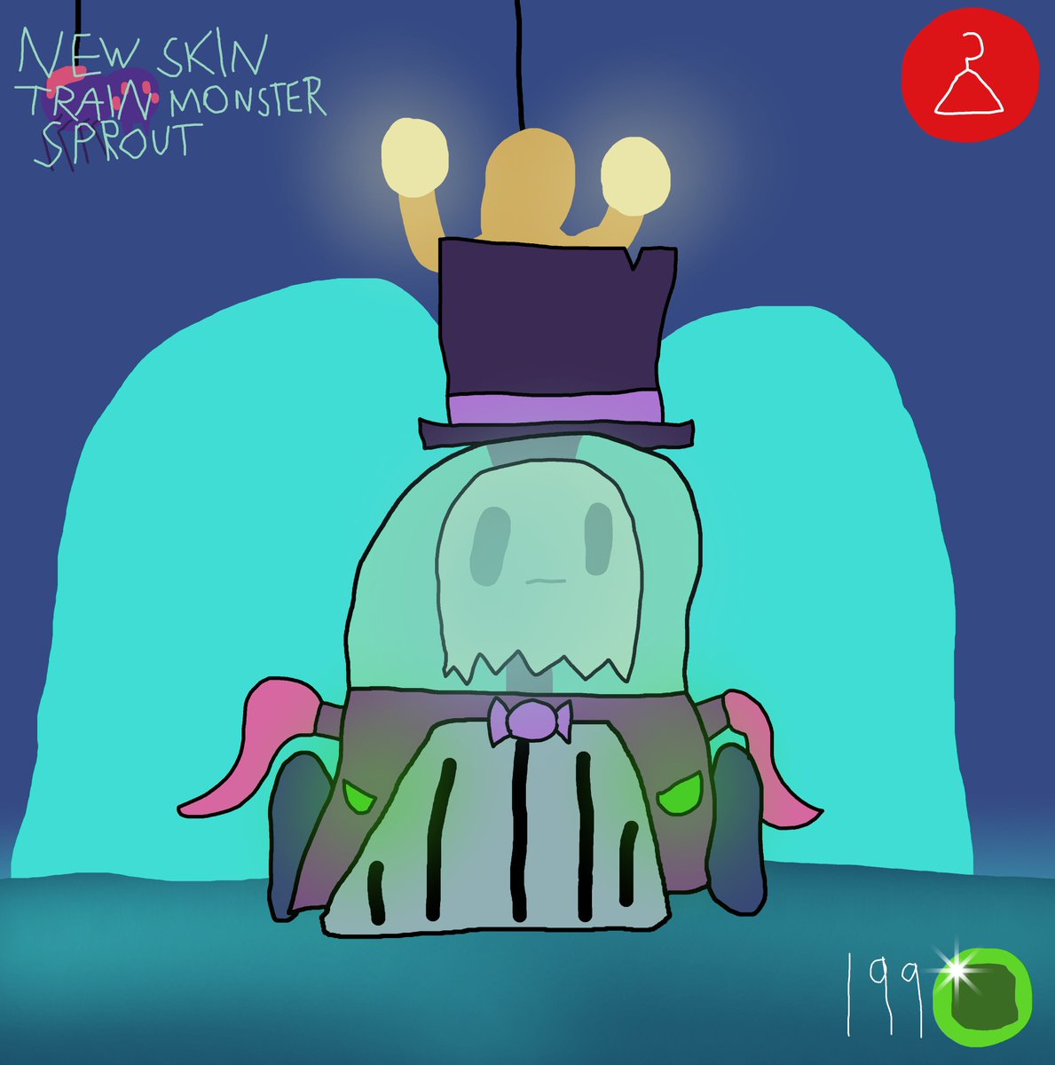 ThePalafin's tweet photo. 31 Skins of Halloween Day 14: Train Monster Sprout
Ghost Station vibes for today. I like what I did with him :)
#BrawlStars #31SkinsofHalloween #BrawlStarsSkinIdea #Sprout #GhostStation #BrawlStarsArt https://t.co/tVB3ce1cau