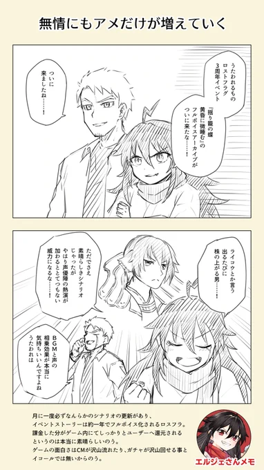 うたわれ好きのエルジェさん⑤
#ゲームするエルジェさん
#ロスフラ 