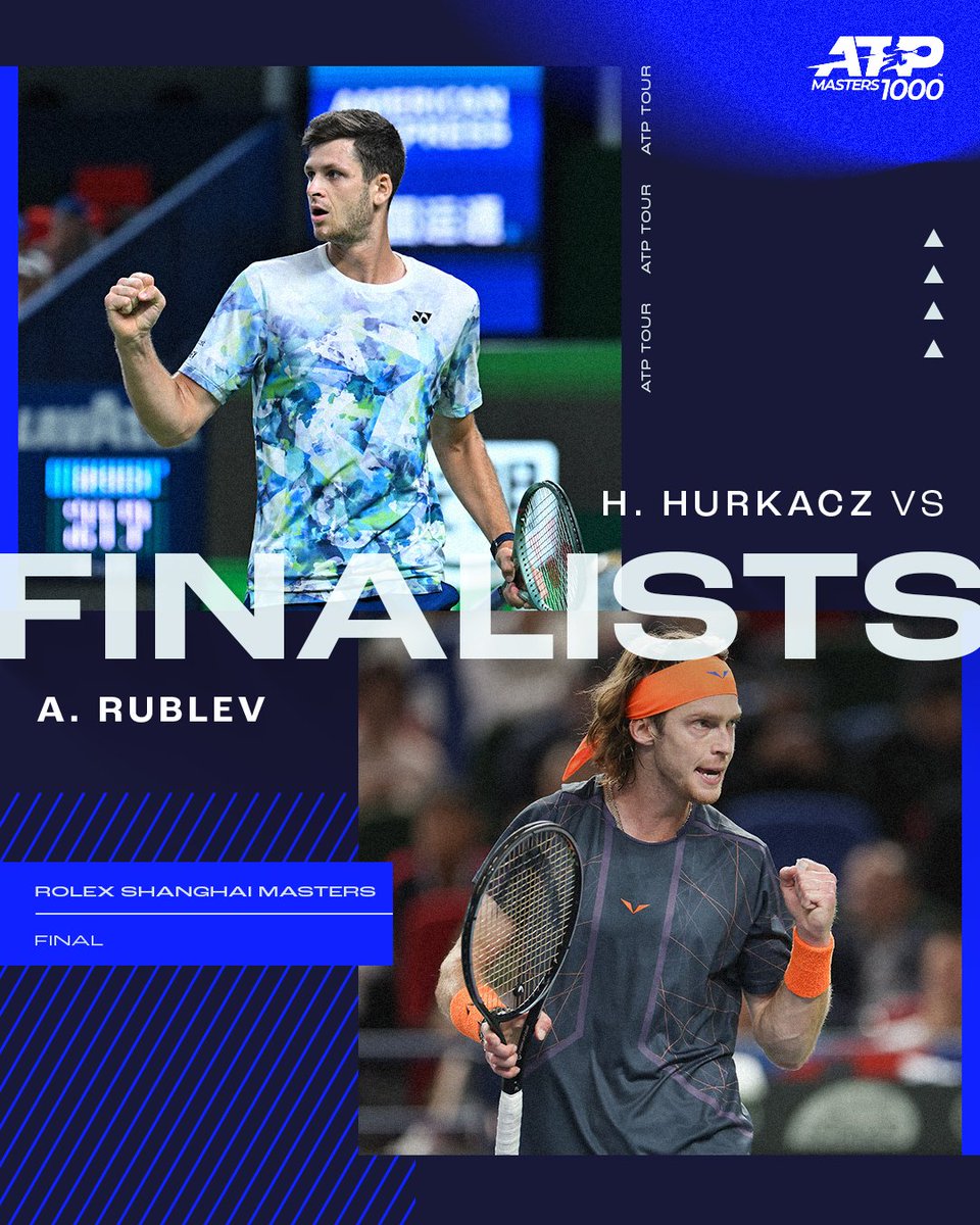 Hurkacz 🆚 Rublev yarın #RolexShanghaiMasters şampiyonu olmak için karşı karşıya gelecek.

Bir Masters finali için ilginç bir eşleşme oldu. Sizce şampiyon kim olacak? 🤔🏆