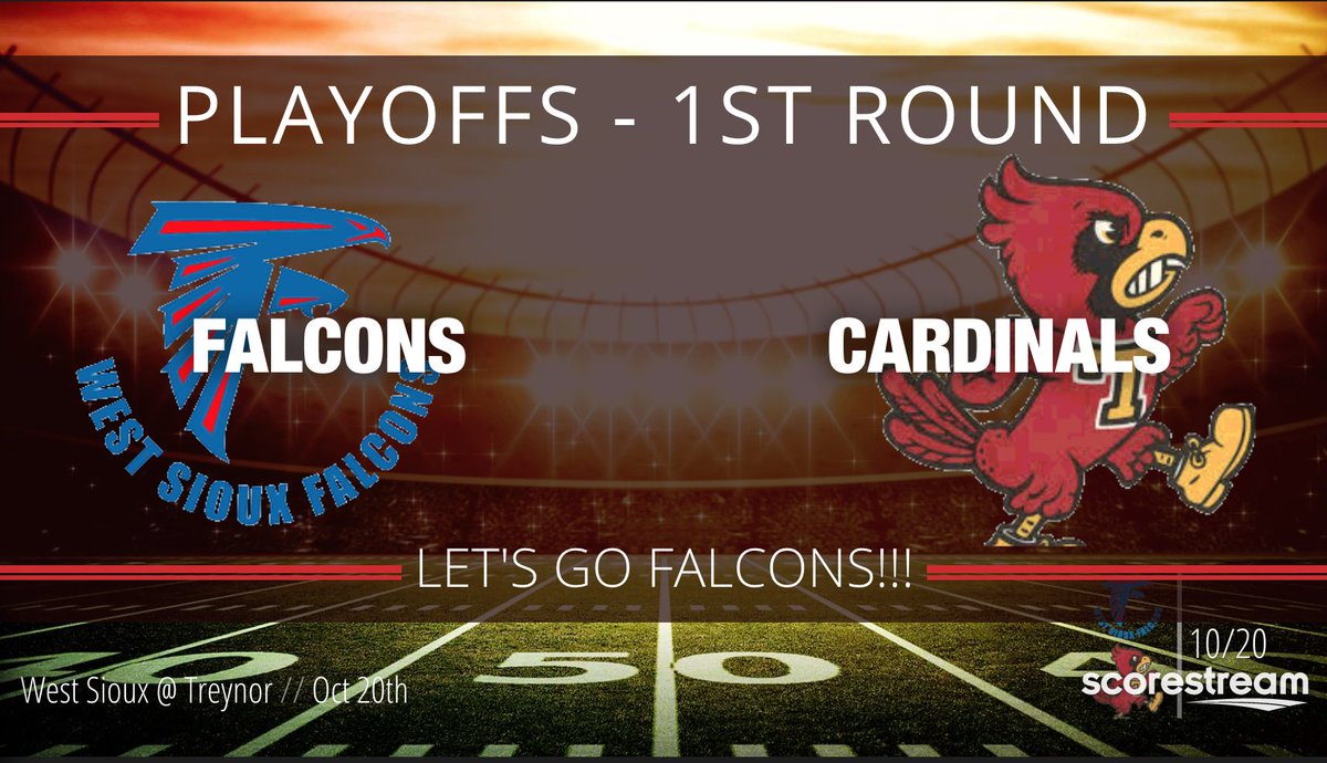 West Sioux will travel to Treynor for a 1st round playoff game on Friday, Oct. 20. <a href="/WestSiouxCSD/">West Sioux</a>