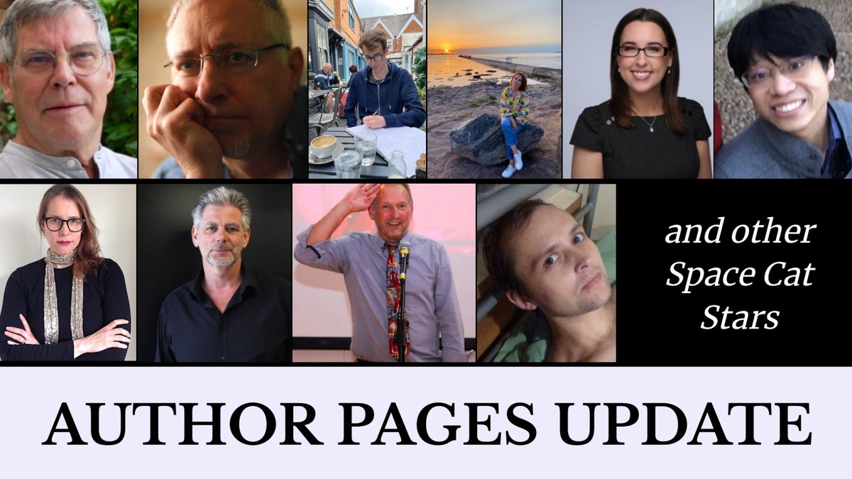 Space Cats, the new Author Pages are live! 

Go show our new and returning #SpaceCatStar community some love at:
spacecatpress.co.uk/authors/