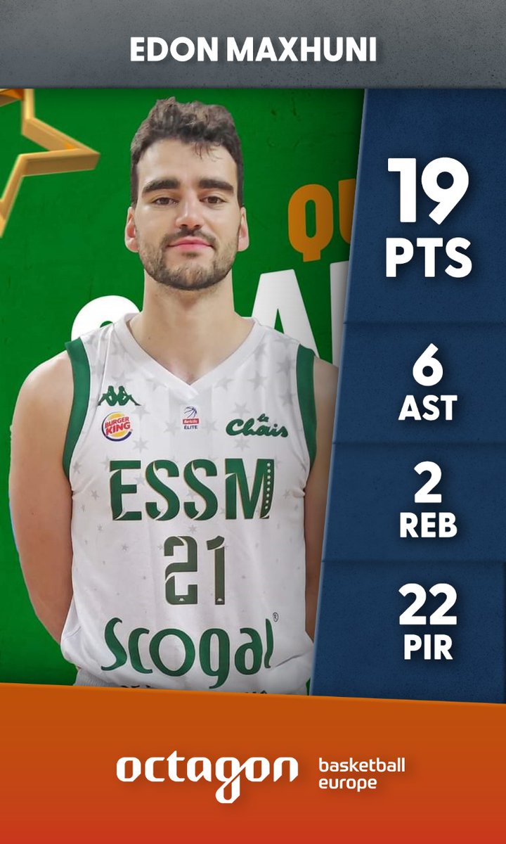 They call it the <a href="/EdonMaxhuni/">Edon Maxhuni</a> effect! First game, road win vs <a href="/ParisBasketball/">Paris Basketball</a>!

Pas mal, pas mal...

#octagonfamily