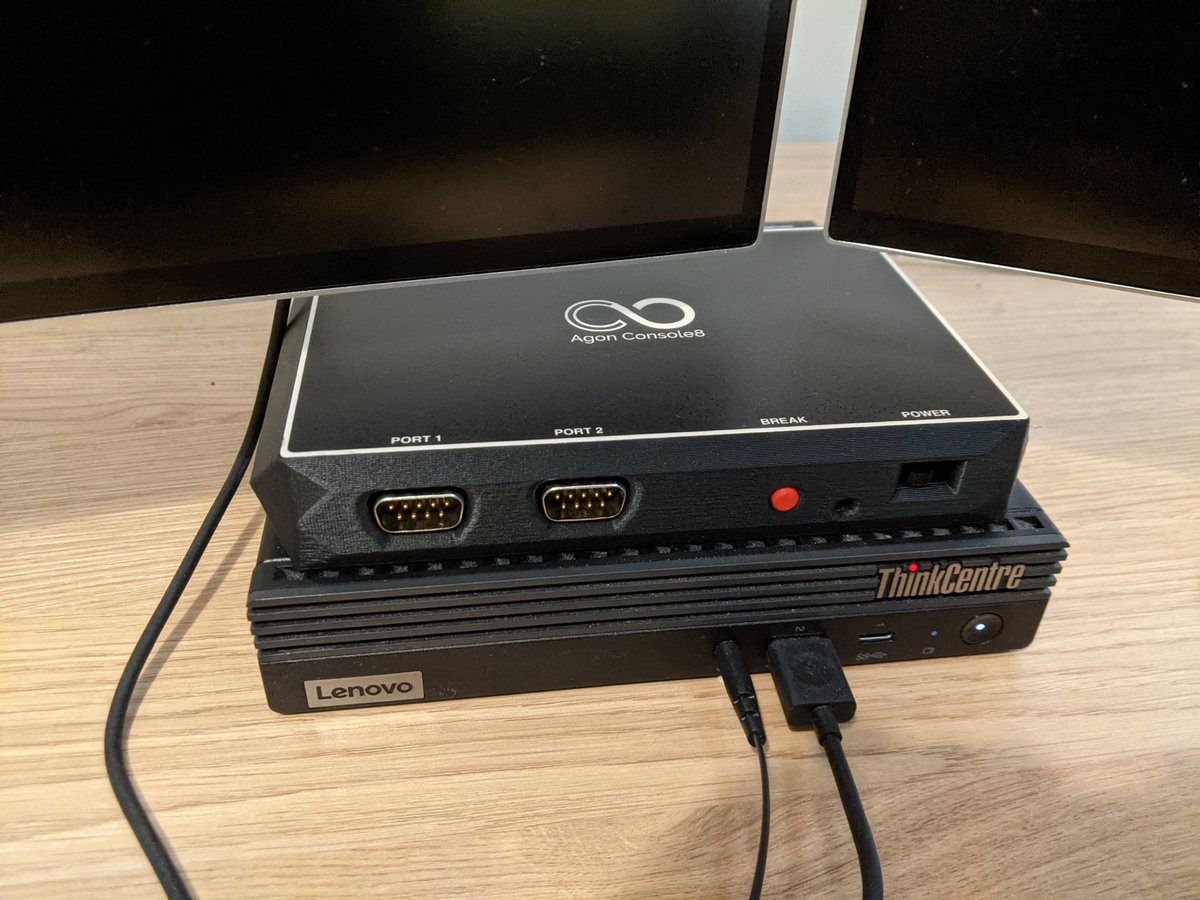 LearnAdventuron's tweet photo. My Console8 arrived today and it's a beauty.
Sits very nicely with my desktop PC. Love the branding.
Well done all.
@RichRap3D @RetroDaysOut @RMCRetro @AtticThe
#agon #console8 https://t.co/GgbFWoTzgd