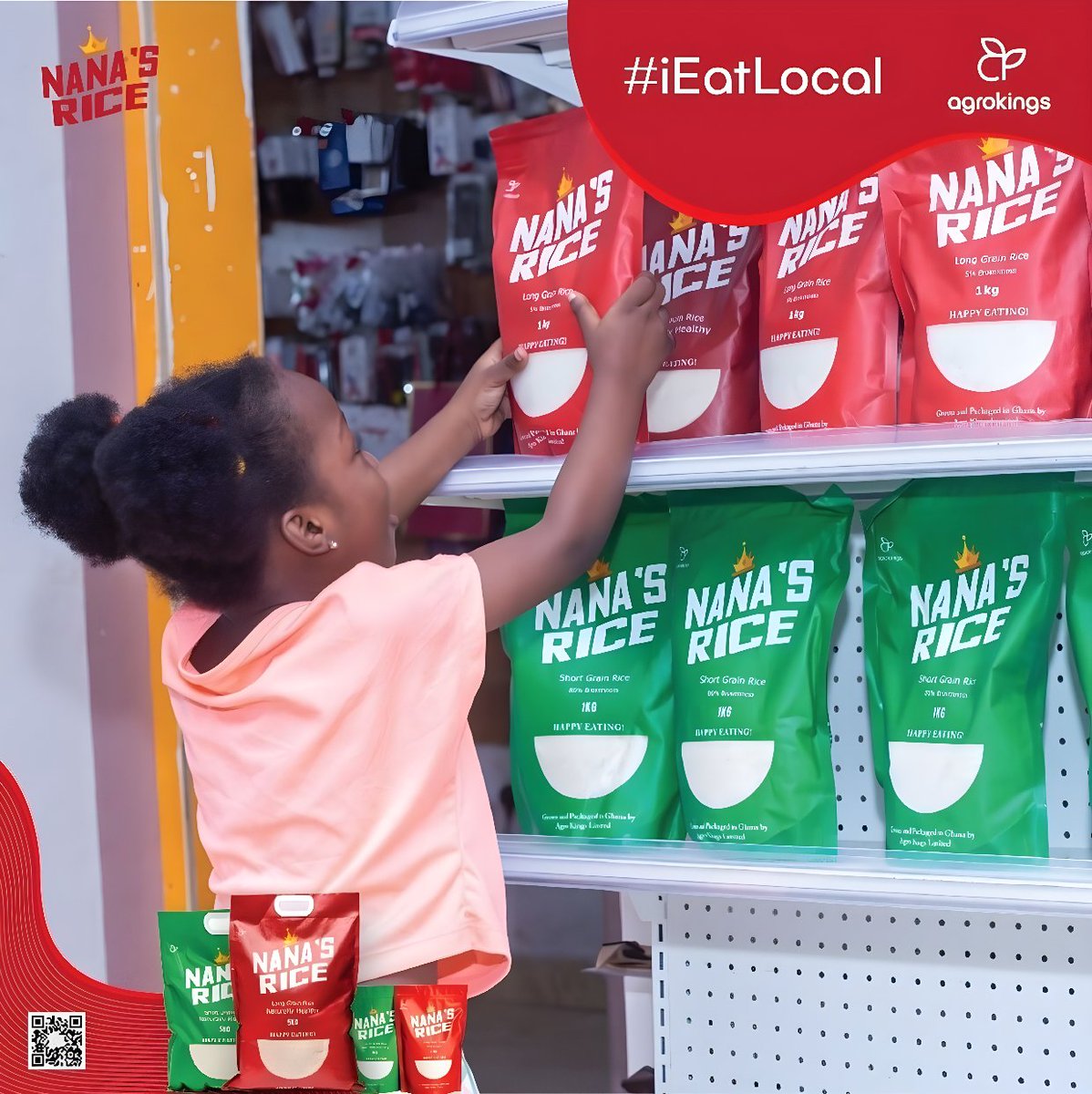 Get a pack of Nana's Rice today and enjoy the perfect blend of quality and taste.

#nanasrice #madeinghana #ghanarice  #qualityrice