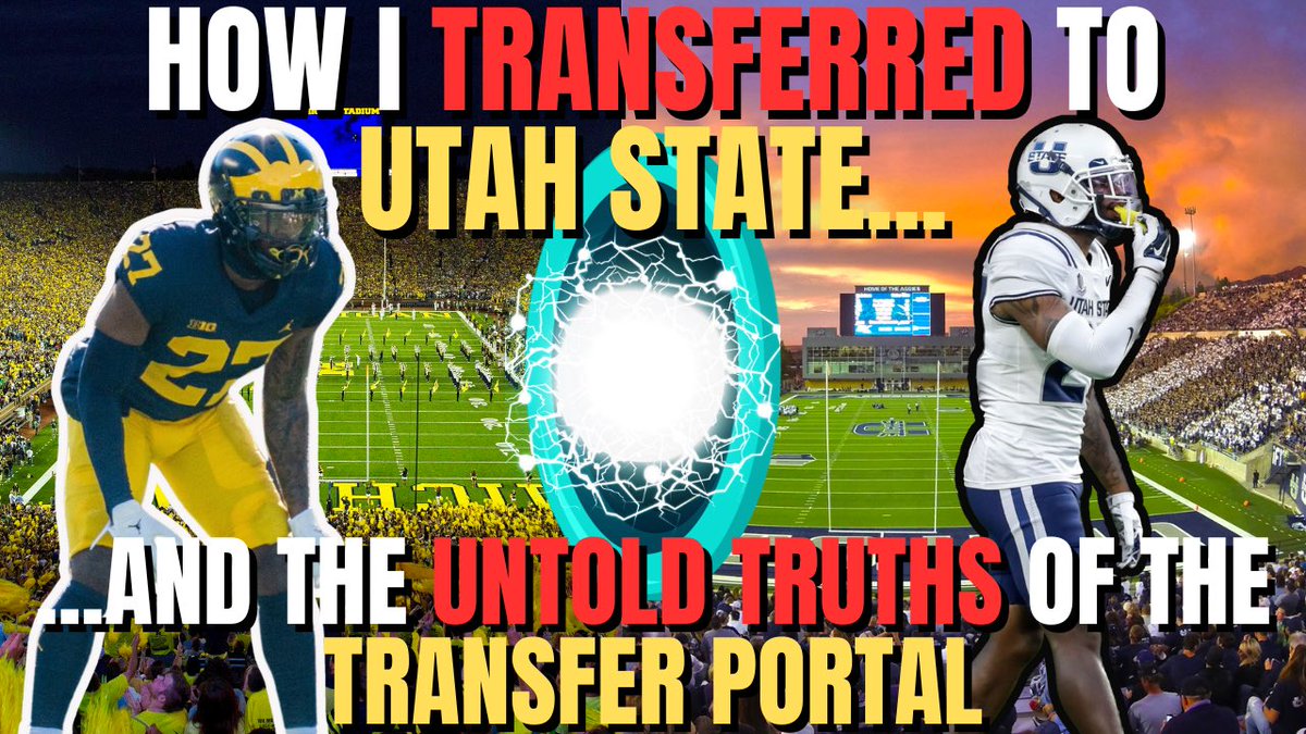 Dropped a new video on YouTube about how I ended up at Utah State and some truths and tips about the transfer portal. Go click the link and leave a like and comment!

youtu.be/-pyI_Z6in_w?si…