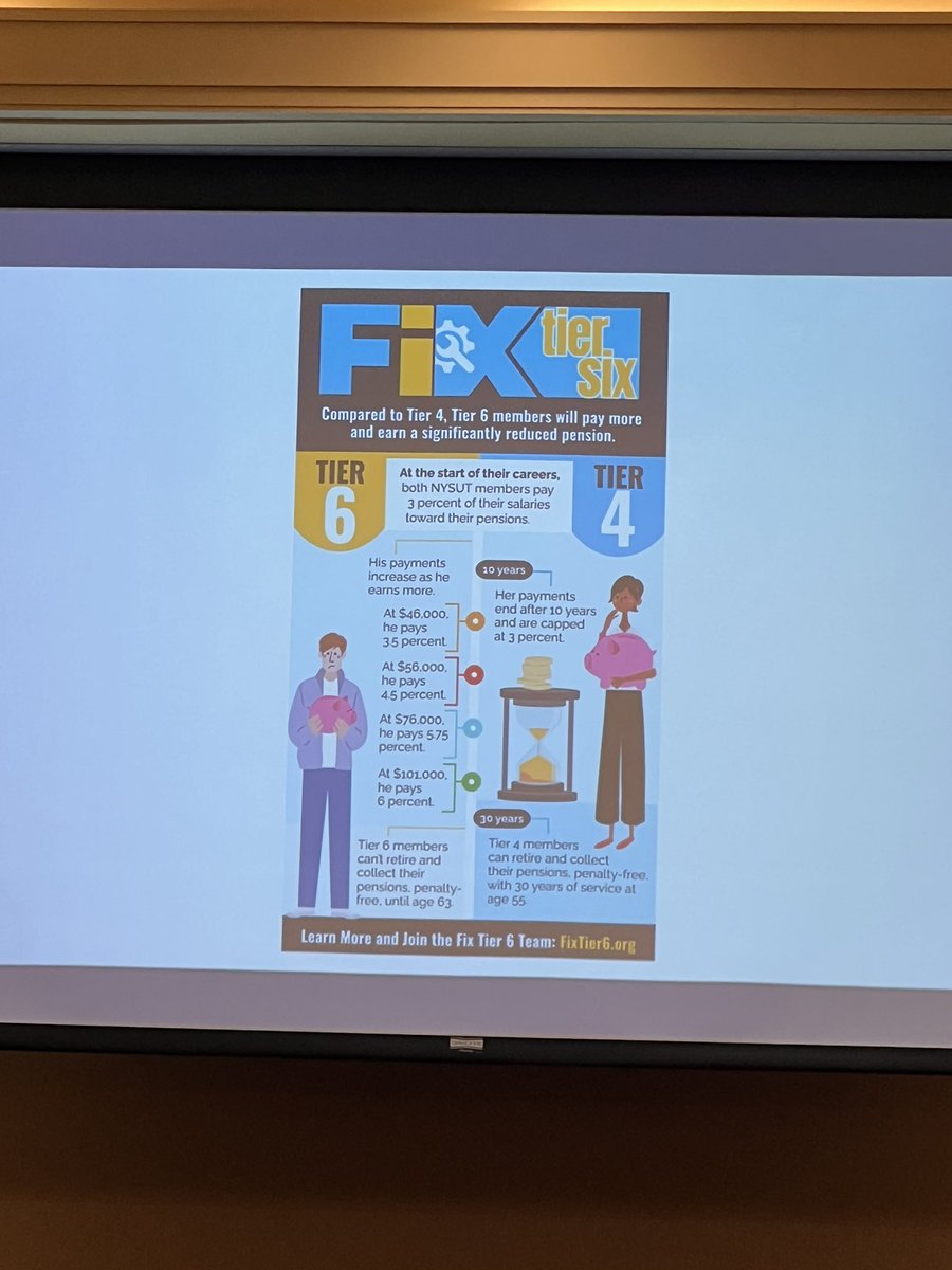 Fixing Tier 6 is a moral obligation of all <a href="/nysut/">NYSUT</a> members. <a href="/enickirichards/">Nicki Richardson</a> sharing information about why this issue is critical. #FixTier6