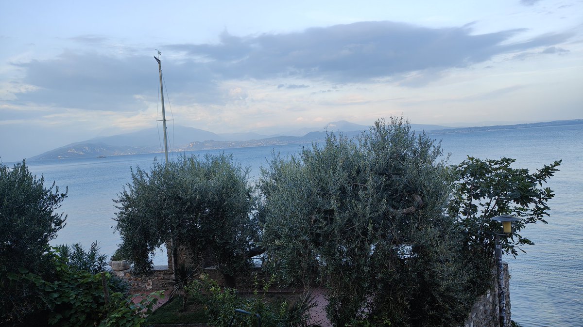 Not too shabby, great view from our room <a href="/HotelGrifone/">Hotel Grifone</a> Currently watching the #WALvARG #RWC2023 Game on @raisport