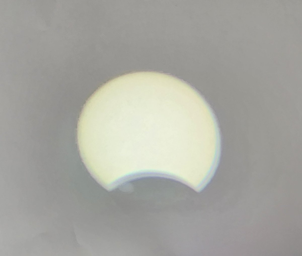 geoffap's tweet photo. #Eclipse begins in texas! https://t.co/PlZkYno11v