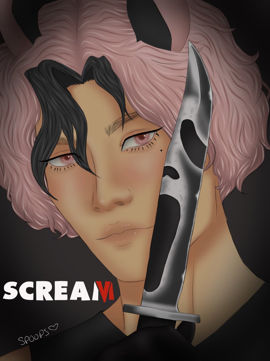 spooptime's tweet image. In honor of @HeyLoverBugVA ‘s Friday the 13th Monroe audio, here’s Monroe as a Scream poster! 
.
.
.