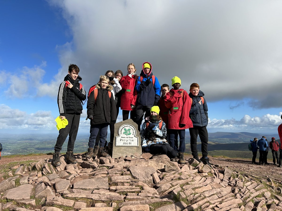 10 intrepid explorers walked up Pen Y Fan today, an achievement for all! 
<a href="/cams_hill/">CamsHillSchool</a>