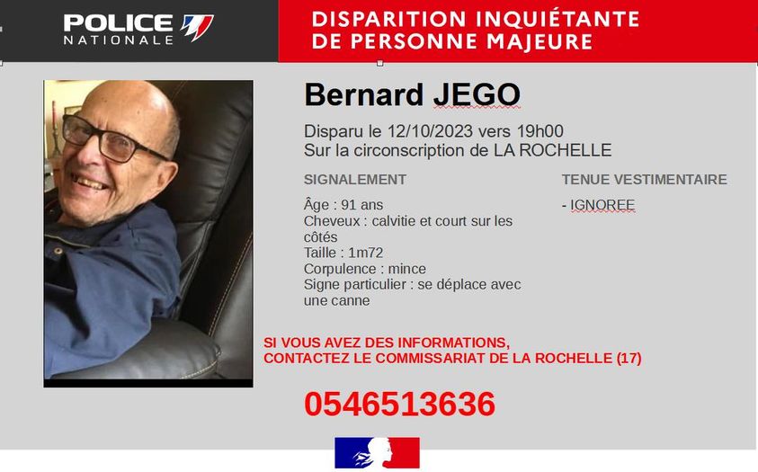 SO_LaRochelle's tweet photo. La Rochelle : disparition inquiétante d’un homme de 91 ans https://t.co/xrwAL4NrZH https://t.co/oTLfMJijLT