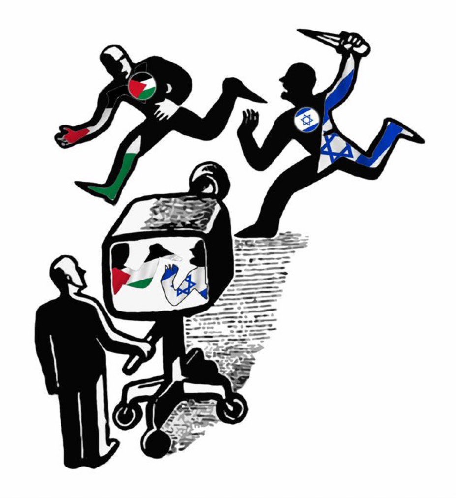<a href="/jacksonhinklle/">Jackson Hinkle 🇺🇸</a> Where is the Western media that says in the citizens of Gaza that they are terrorism? Terrorism is Israel and the Western media that transmits fake news.

This is what the Western media does as in the picture.