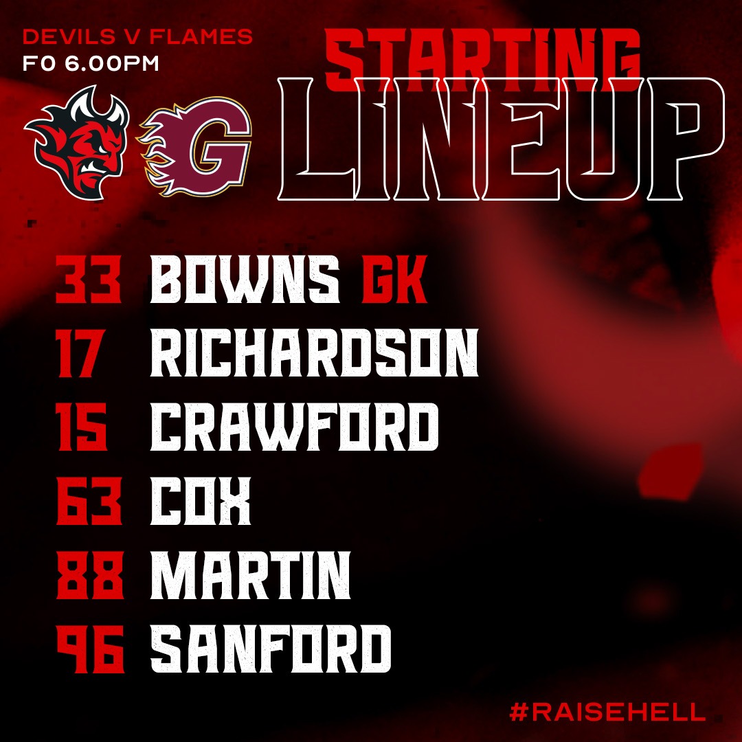 cardiffdevils's tweet photo. Tonight's starting
🥅 🏒 🏒 🏒 🏒 🏒

If you didn't make it to Guildford, don't worry  relax on your 🛋️ and  watch the game here ⤵️
https://t.co/mOkZyeqkTn https://t.co/dEopB6Dw3h