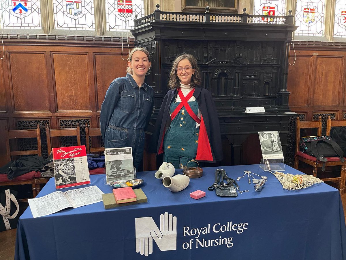 RCNLibraries's tweet image. Lucy and Zoe from the RCN Library team were helping people get hands-on with nursing history today! 📷 by @medicalmuseums: We’re all set up for our Handling Event at museumstjohn  Open today until 3pm!!! #LMHM #medicalmuseums