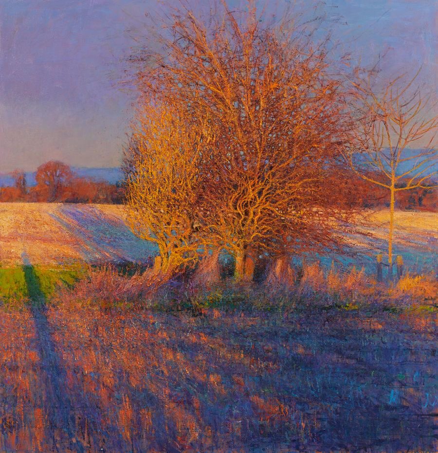 HWarlow's tweet photo. Andrew Gifford.  
This is a stunning painting 
Autumn personified.  I need say no more ,  plein air artist https://t.co/o18ZQQNED2