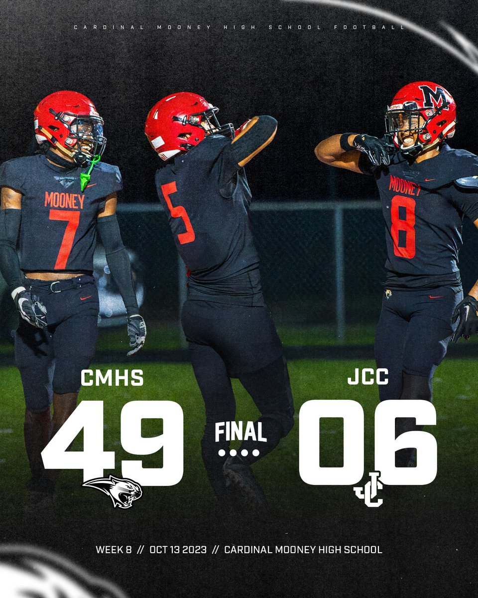 Cardinal Mooney Football (@mooney_fb) on Twitter photo With a Senior Night win over JCC, your Cardinal Mooney Cougars are District Champions!! #DistrictChamps #CougarCulture With a Senior Night win over JCC, your Cardinal Mooney Cougars are District Champions!! #DistrictChamps #CougarCulture