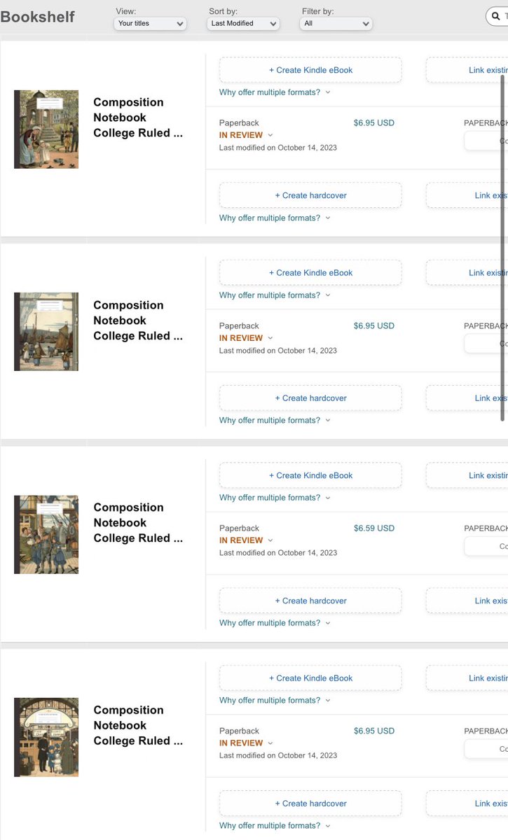 Akhirnya bikin buku low content lagi, ternyata ada beberapa update dari amazon selain generate content based on AI ada pula batasan publish buku dalam 1 hari. Nice !

we’ll see apakah ini bisa menghasilkan 👀