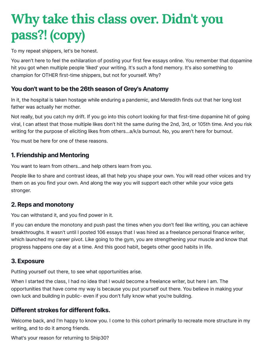 Day1 of <a href="/Ship30for30_Bot/">Ship 30 for 30 🚢</a> 
For my returning shippers, why are you onboard?