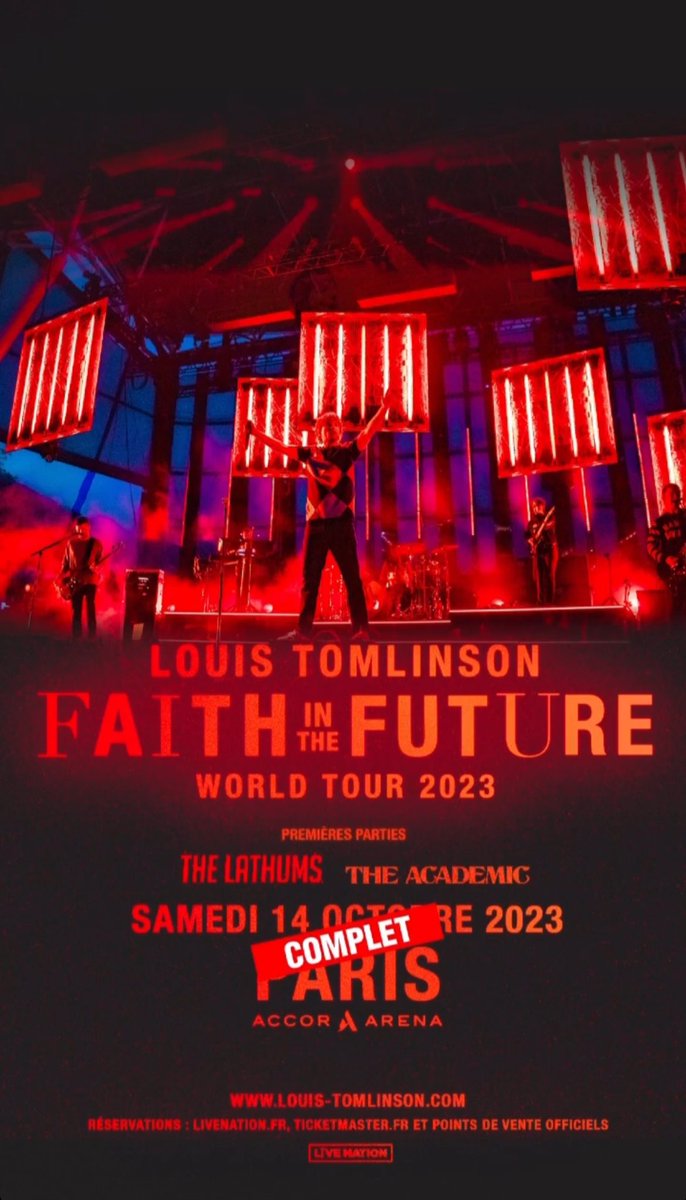 📲 | L’<a href="/Accor_Arena/">Accor Arena</a> est officiellement sold out pour le concert de Louis ce soir ! 

N’oubliez pas de télécharger <a href="/wePixarena/">wepixarena</a> pour le projet de ce soir !