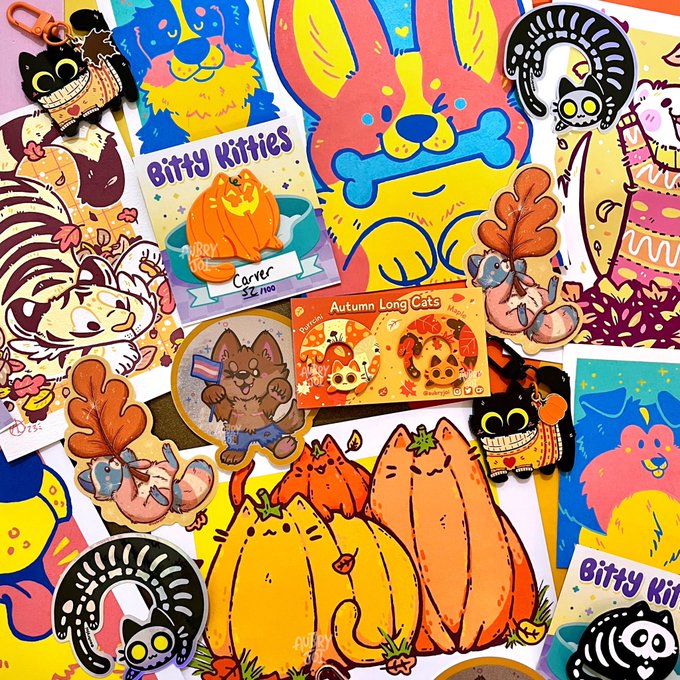 My big fall shöp update is LIVE!! 🍂🎃 🔗⬇️, RTs = 🧡