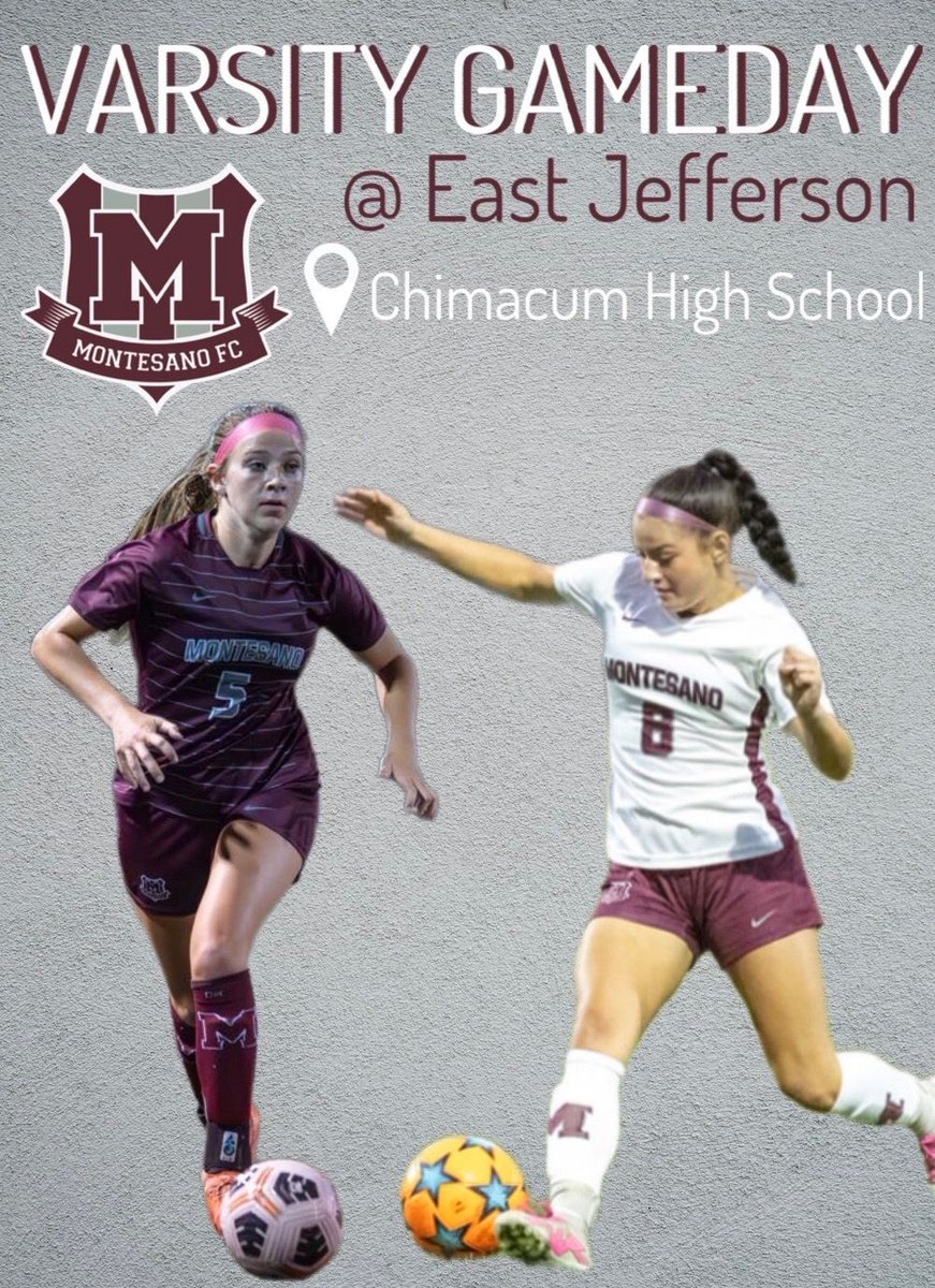 MontesanoSoccer's tweet photo. MonteFC Varsity take the long trek north to Chimacum HS for a non league match today. Kickoff at noon. #MonteFC #MontePride https://t.co/X4AhC4avhJ