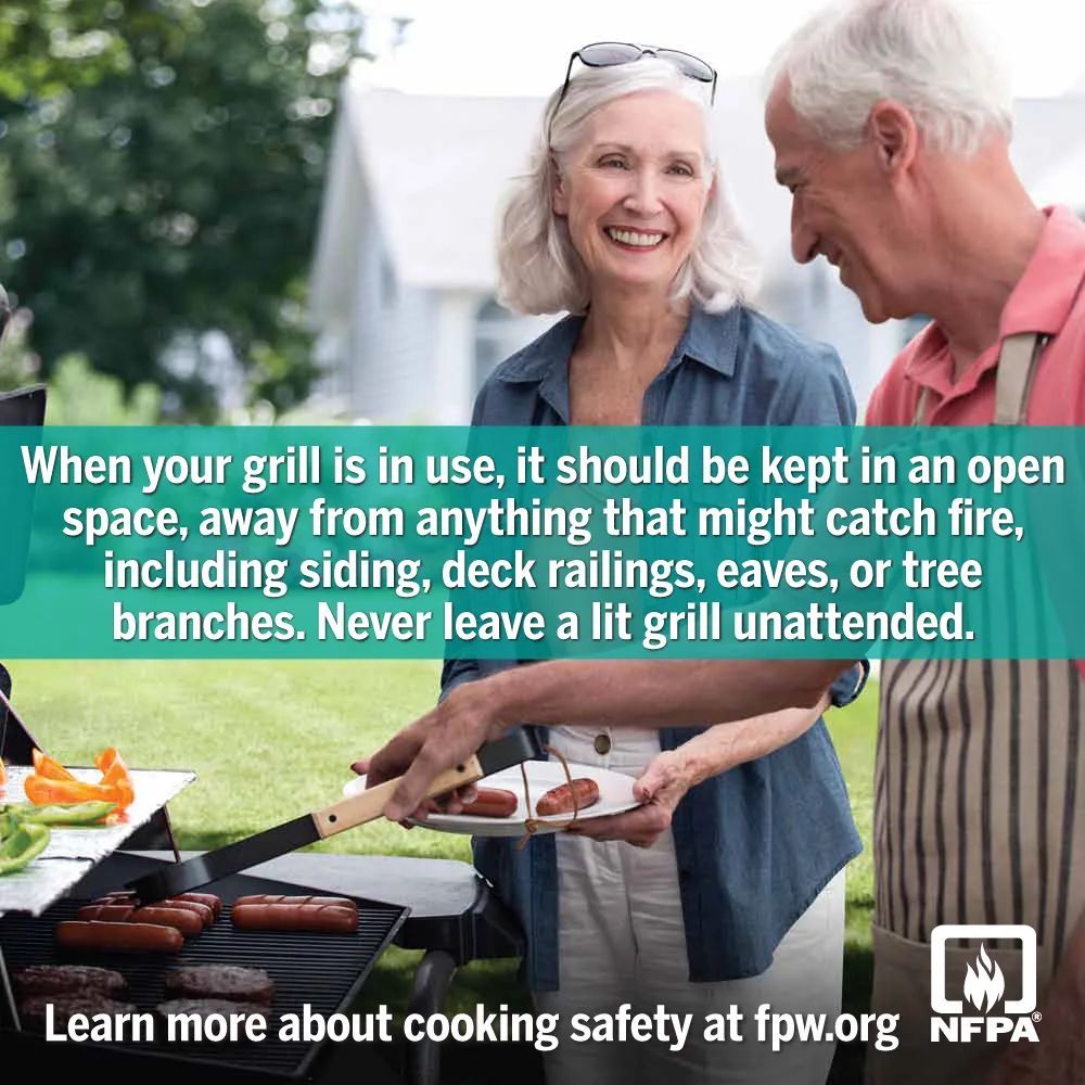 As Fire Prevention Week comes to a close and everyone enjoys there weekend remember to never leave your lit grill unattended.

#FirePreventionWeek2023
#CookingSafetyStartsWithYOU
