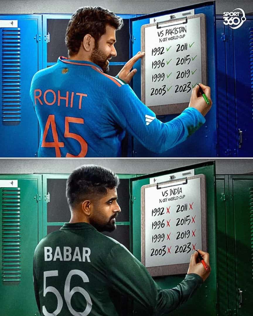 sumit_routray's tweet photo. Wow! What a performance by team India!
India have made it 8-0 against Pakistan in World Cup history. Congratulations, team India!
You have made us all proud. 🇮🇳
#IndiaVsPakistan #IndiaIndia #HardikPandya #ArijitSingh #motabhai #fixed #baapbaap
#RohitSharma #ShubmanGill https://t.co/qLeE1maeA6