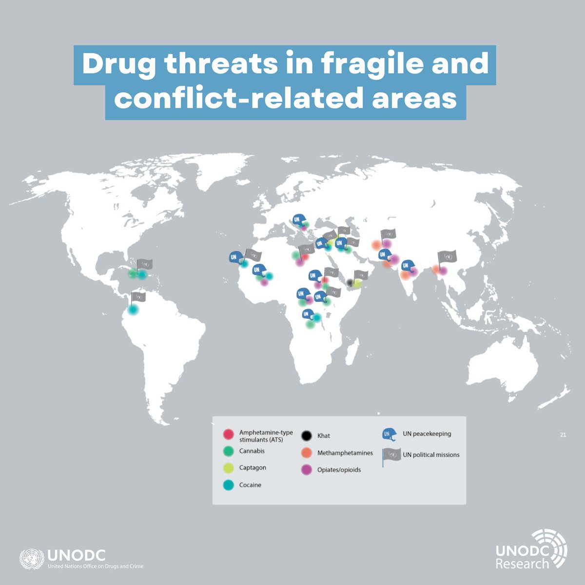 🔗 Learn more about the complex and dynamic relationship between drugs and conflict in the 2023 #WorldDrugReport: bit.ly/DrugReport2023