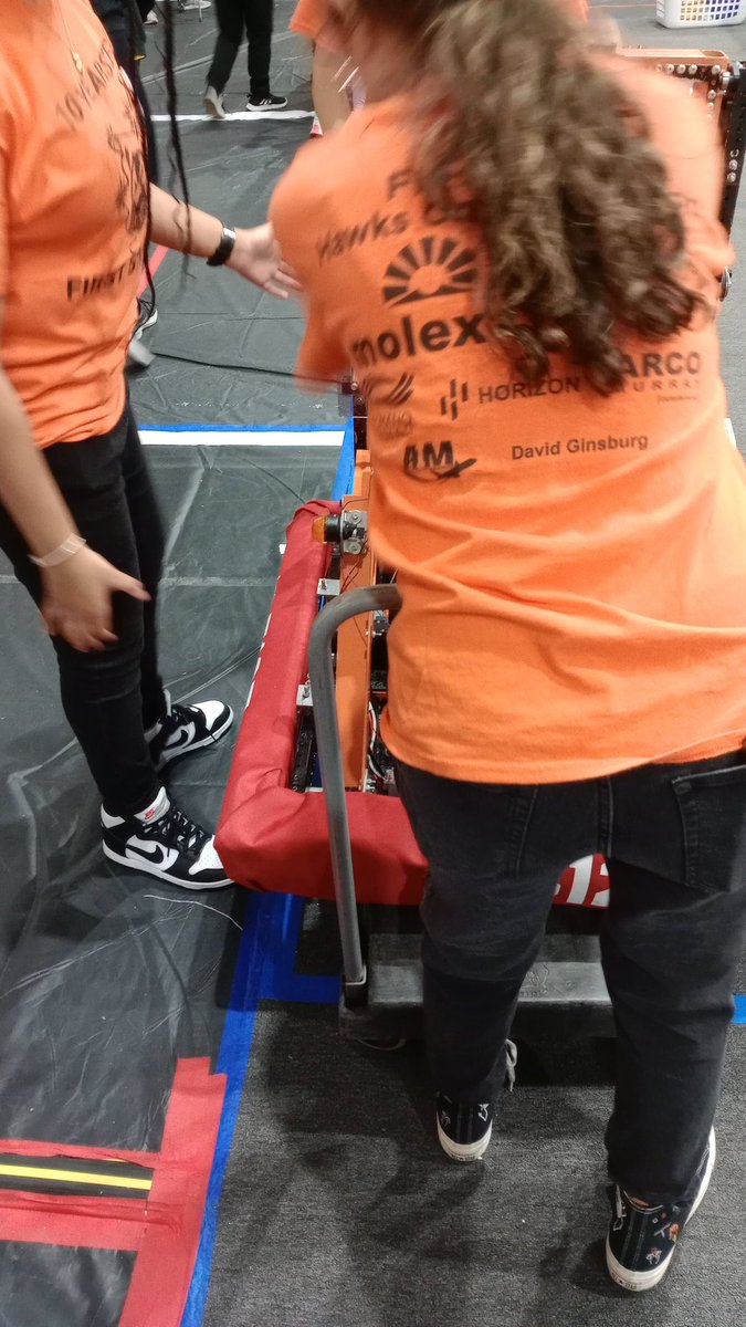 hoth5125's tweet photo. Getting ready for match #11 #frc #HOTH #Womeninstem #twist https://t.co/gM1BRtkQmg