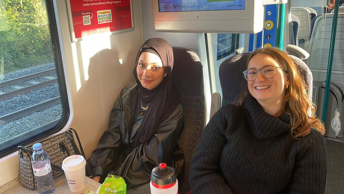 Beth_L_Kennedy's tweet photo. @ChemistDruggist on tour! En route to the #pharmacyshow23 armed with M&amp;S’s finest train snacks. Come and say hi by popping by our stand, right next to the Professional Development and Careers theatre https://t.co/leCMALenpI