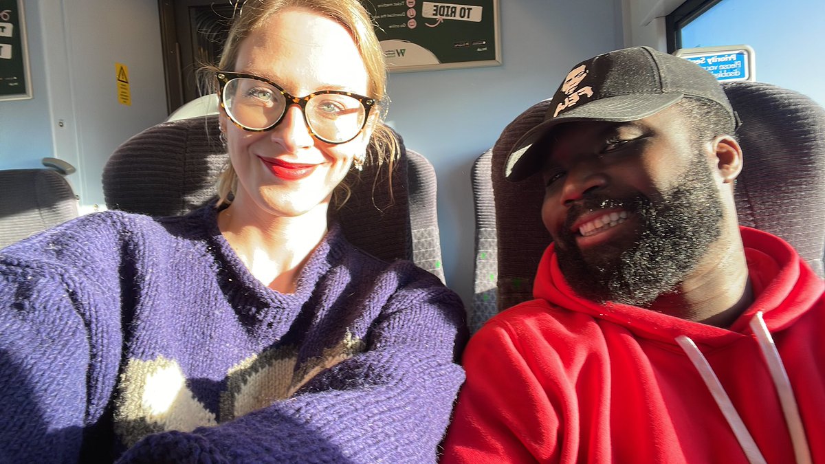 Beth_L_Kennedy's tweet photo. @ChemistDruggist on tour! En route to the #pharmacyshow23 armed with M&amp;S’s finest train snacks. Come and say hi by popping by our stand, right next to the Professional Development and Careers theatre https://t.co/leCMALenpI