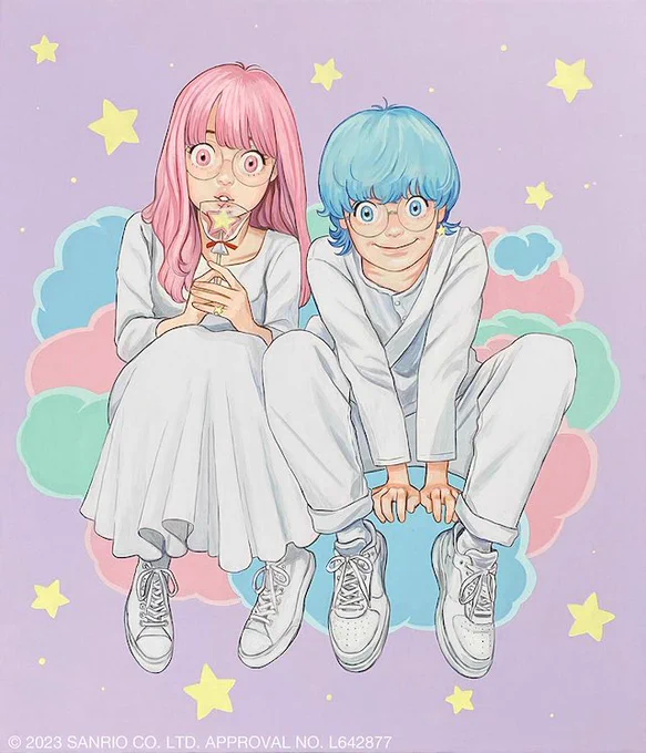 個展作品は全て売約済みとなりましたがサンリオキャラクター「キキララ」をキャンバスに描いた作品はギャラリーのオンラインショップでご購入頂けます。サンリオオフィシャルライセンス商品です。… 